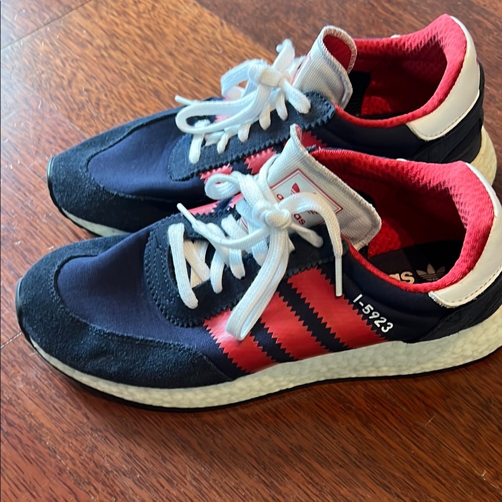 Adidas Black and Red I-5923 Sneakers